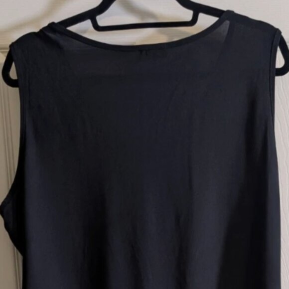 Exclusive One Womens Plus Size 2X Sleeveless Embellished Knit Top - Picture 2 of 5